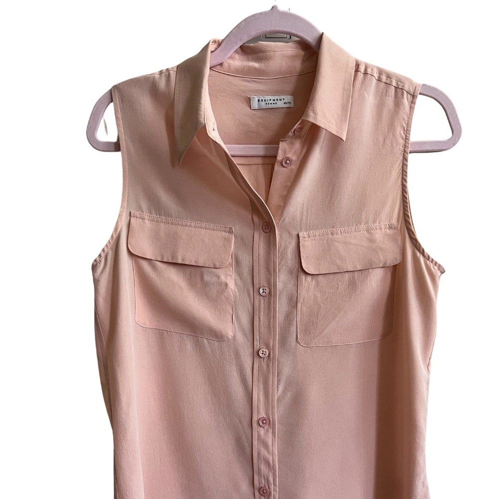 Equipment Signature Sleeveless Blouse